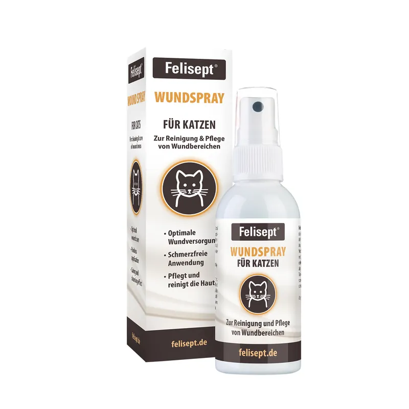 Neuheit Felisept Wundspray für Katzen 75 ml